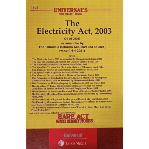 Universal's The Electricity Act, 2003 Bare Act 2023 | LexisNexis